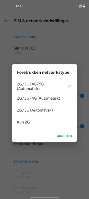 Vælg din foretrukne mulighed