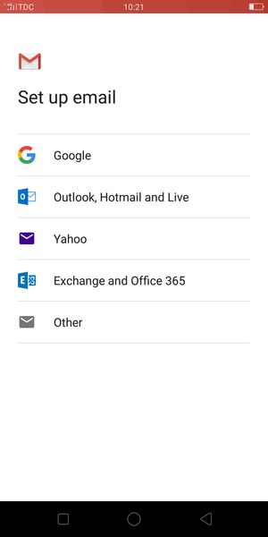 Select Exchange and Office 365