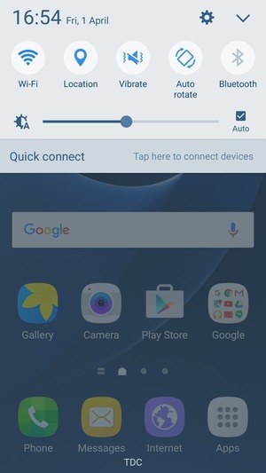 Select Vibrate to change to silent mode