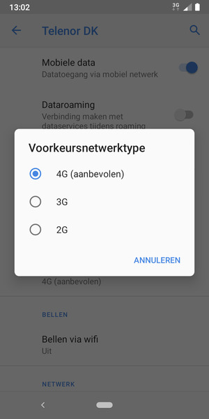 Selecteer uw voorkeursoptie