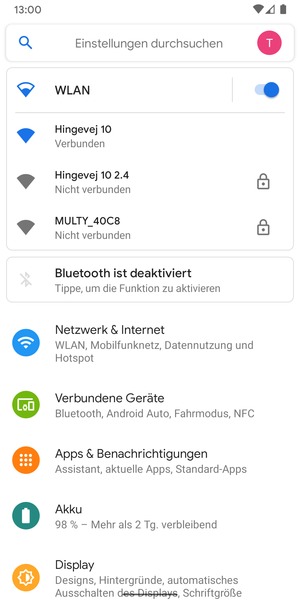 Sie sind nun mit dem WLAN-Netzwerk verbunden