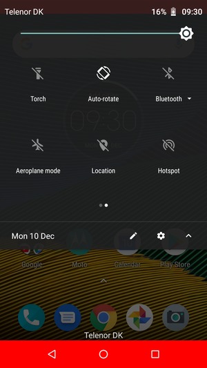 Adjust brightness to the required level