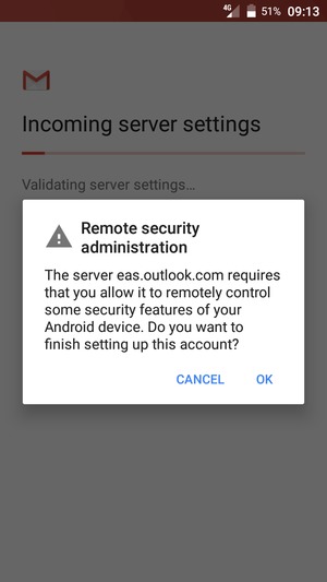 Select OK