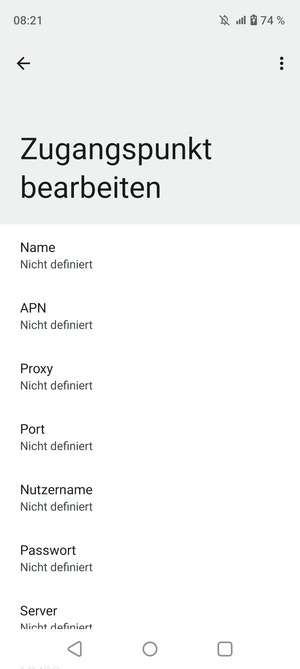 Geben Sie MMS-Informationen ein