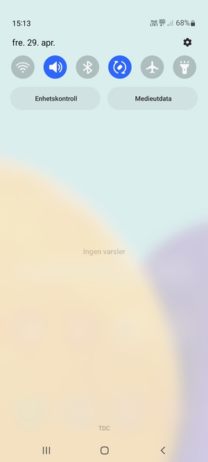 Dra ned toppmenyen igjen