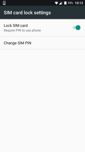 Select Change SIM PIN