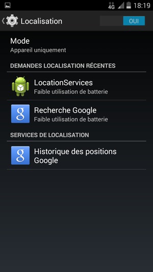 Désactiver le Localisation