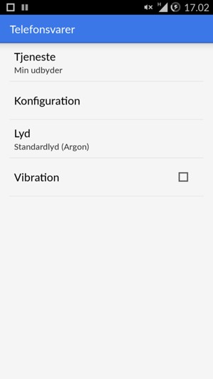 Vælg Konfiguration