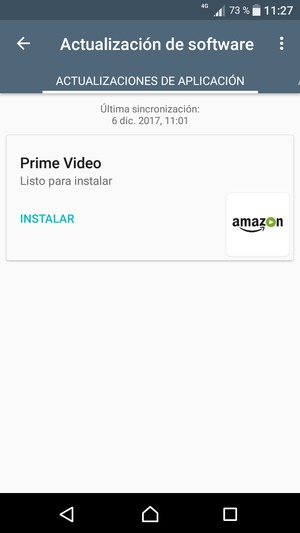 Seleccione ACTUALIZACIONES DEL SISTEMA