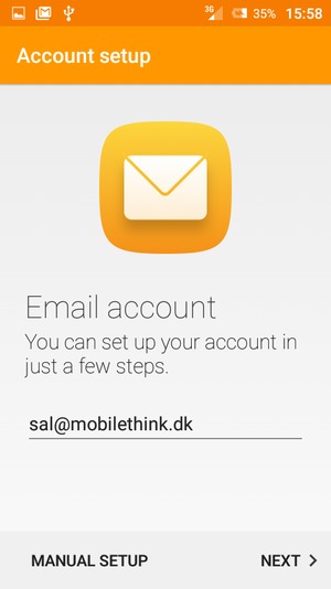 Enter your Email address and  select NEXT