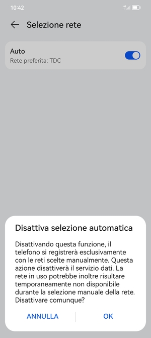 Seleziona OK