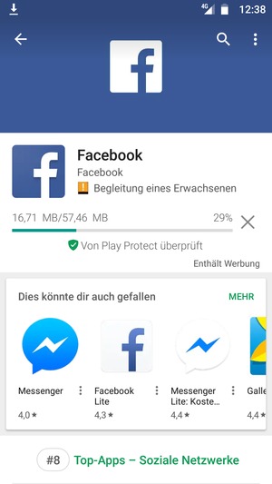 Warten Sie, bis der Installationsprozess  beendet ist