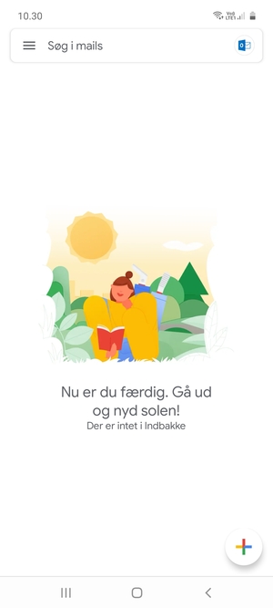 Din Hotmail er klar til brug
