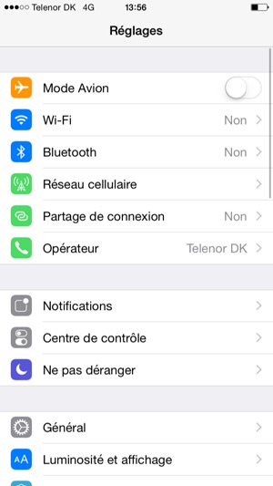 Sélectionnez Wi-Fi