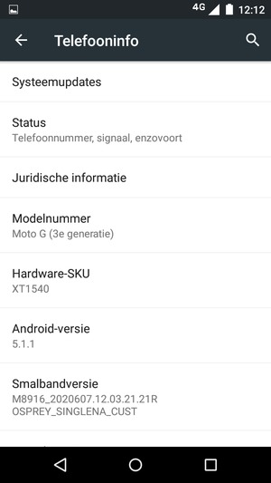 Selecteer Systeemupdates