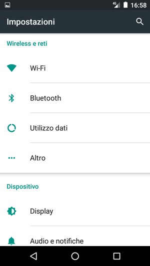 Seleziona Altro