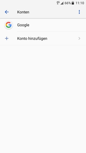 Wählen Sie Google