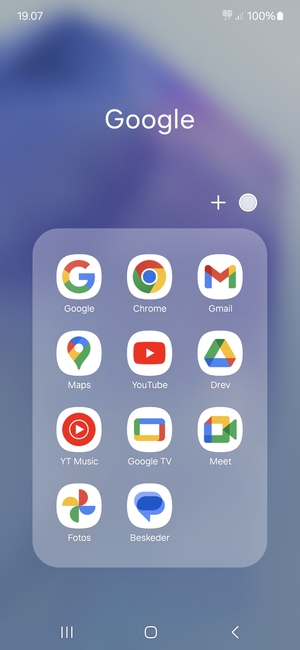 Vælg Gmail