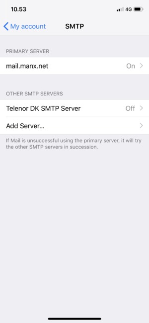 Select PRIMARY SERVER