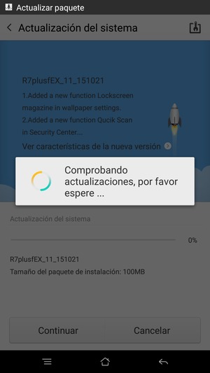 Espere a que finalice la descarga
