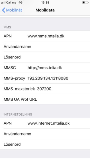 Ange MMS-information