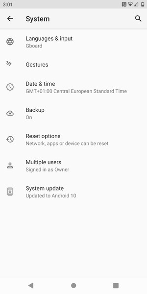 Select System update