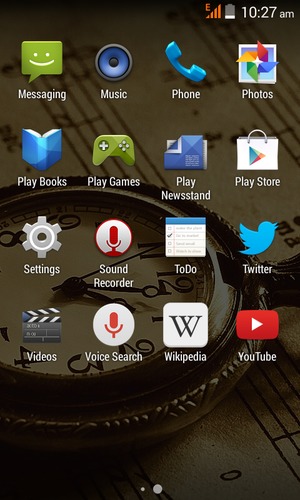 Scroll to and select Settings