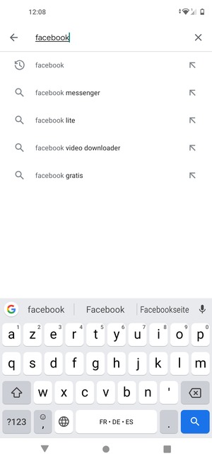 Inserisci il nome dell'app e seleziona Ricerca