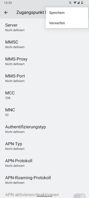 Wählen Sie Speichern
