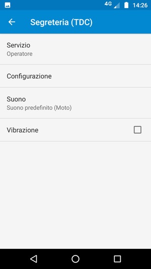 Seleziona Configurazione