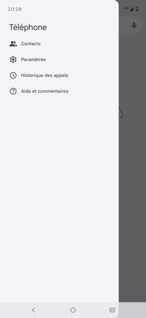 Sélectionnez Paramètres