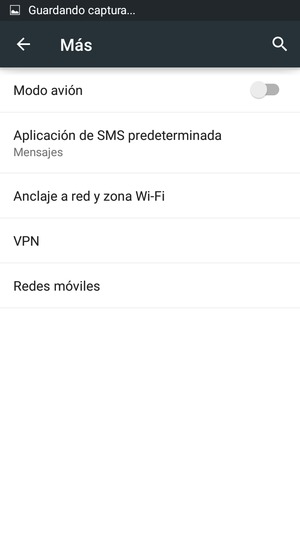 Seleccione Anclaje a red y zona Wi-Fi