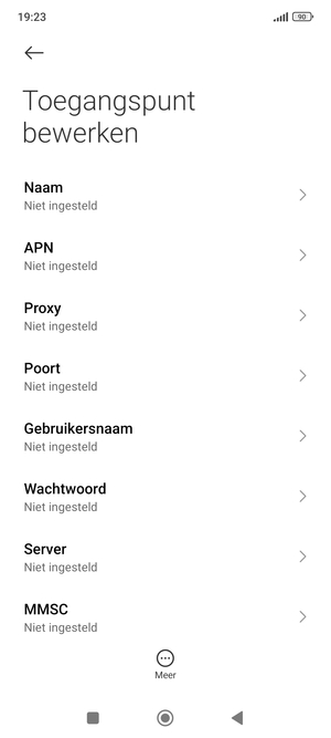 Voer internetgegevens in