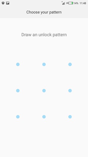 Draw an unlock pattern
