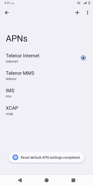 Select New APN