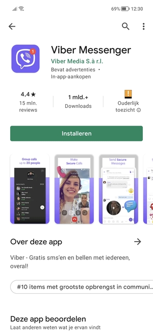 Selecteer Installeren