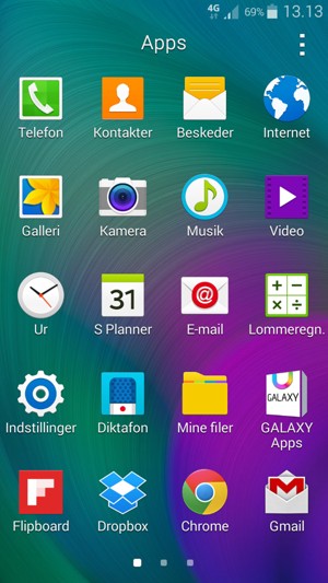 Scroll til og vælg Indstillinger