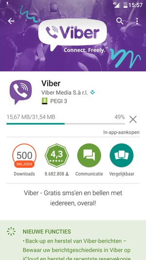 Wacht tot het installatieproces beëindigd is