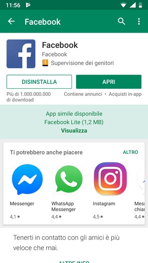 Seleziona APRI