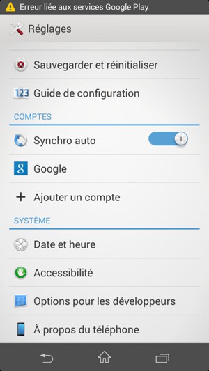 Faites défiler et sélectionnez À propos du téléphone