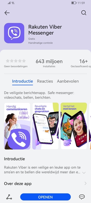 Selecteer OPENEN