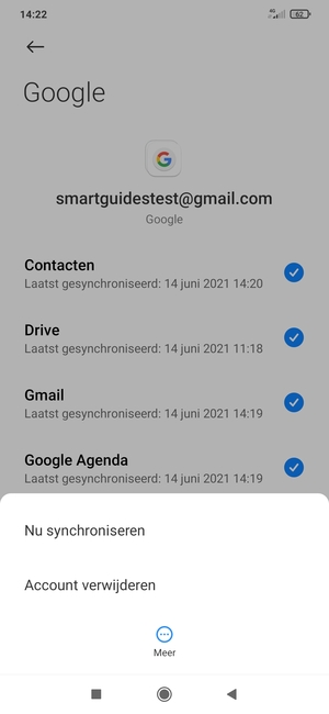 Selecteer Nu synchroniseren