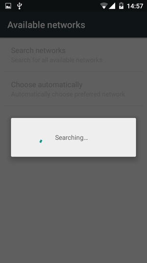 Wait for the search to finish