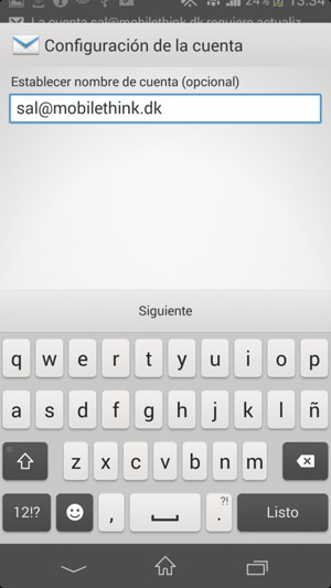Déle a su cuenta un nombre y seleccione Siguiente