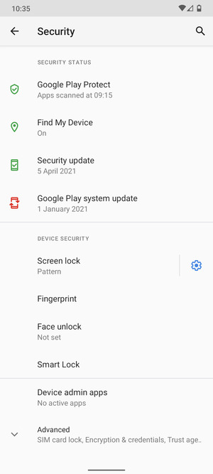 Your phone is now secure with a screen lock