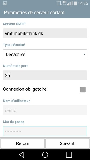 Décochez la case Connexion obligatoire. et sélectionnez Suivant