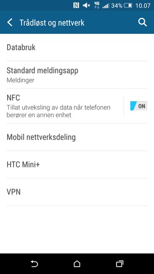 Velg Mobil nettverksdeling