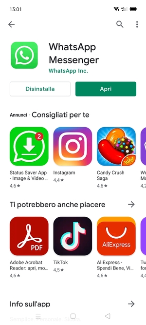 Seleziona Apri