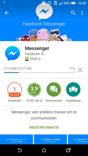 Wacht tot het installatieproces beëindigd is