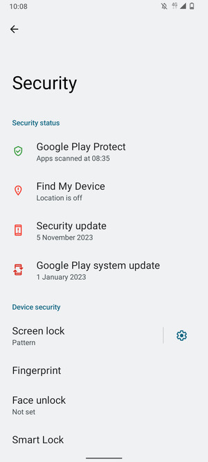 Your phone is now secure with a screen lock